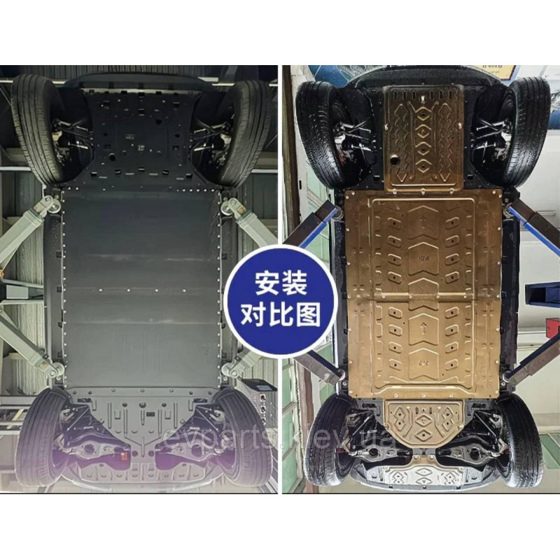 Захист днища BYD Leopard 3 повний (5 частин, марганцевий сплав)