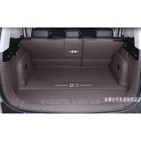 Коврик / настил в багажник для BYD Leopard 3 (полное покрытие 360°, коричневый)