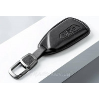 Чохол на ключ для автомобіля Volkswagen ID4 / ID3 / ID6 / ID Unyx (чорний, еко-шкіра)