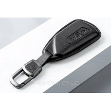 Чохол на ключ для автомобіля Volkswagen ID4 / ID3 / ID6 / ID Unyx (чорний, еко-шкіра)