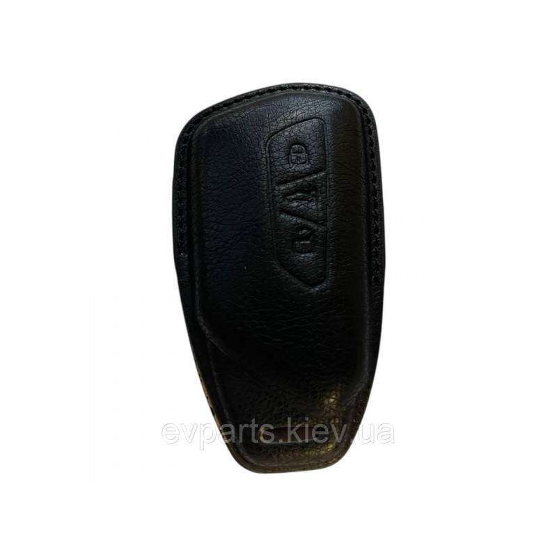 Чохол на ключ для автомобіля Volkswagen ID4 / ID3 / ID6 / ID Unyx (чорний, еко-шкіра)